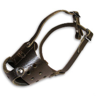 leather muzzle uk for home training